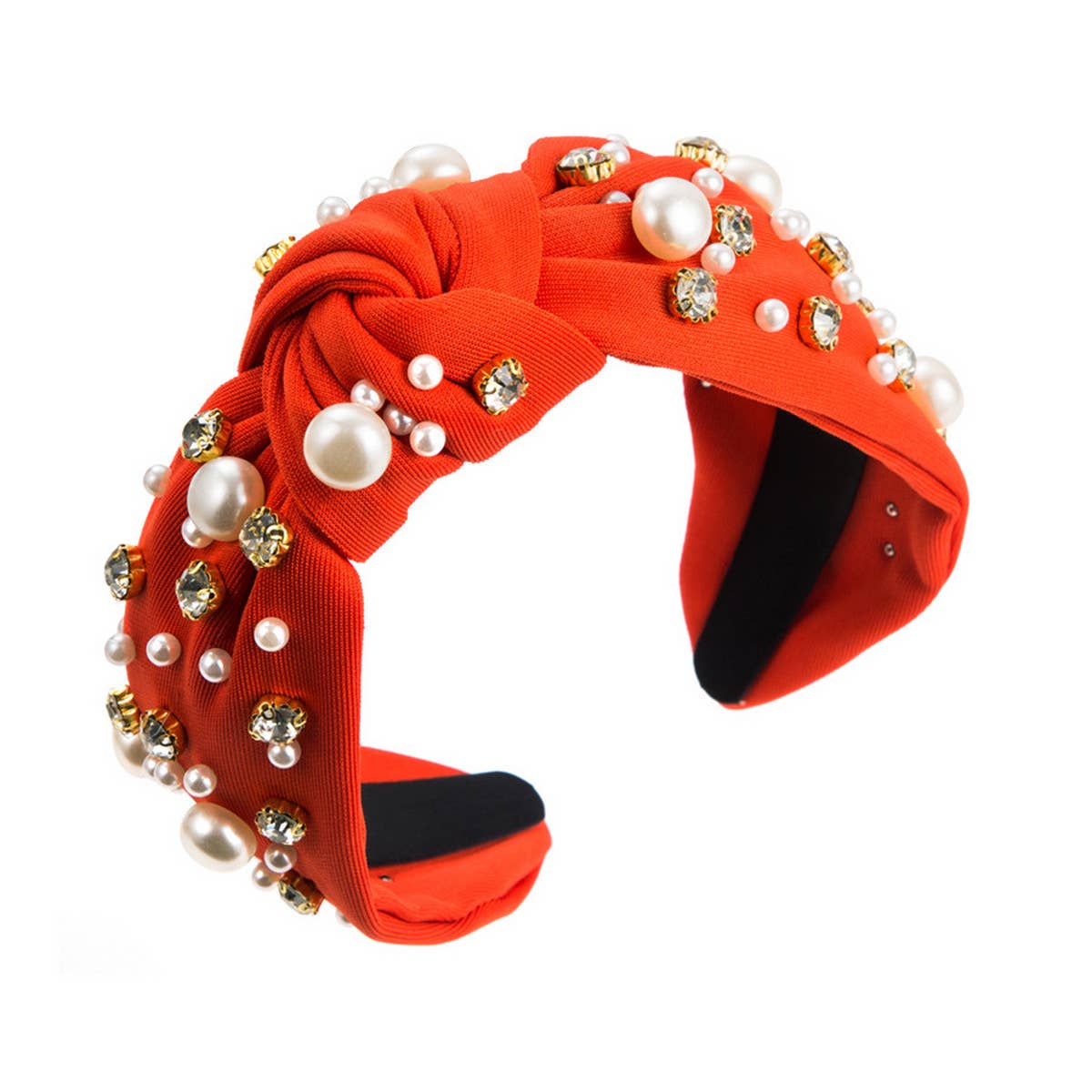 NEW FASHIONABLE WIDE-BRIMMED PEARL HAIRBAND_CWAHA0813