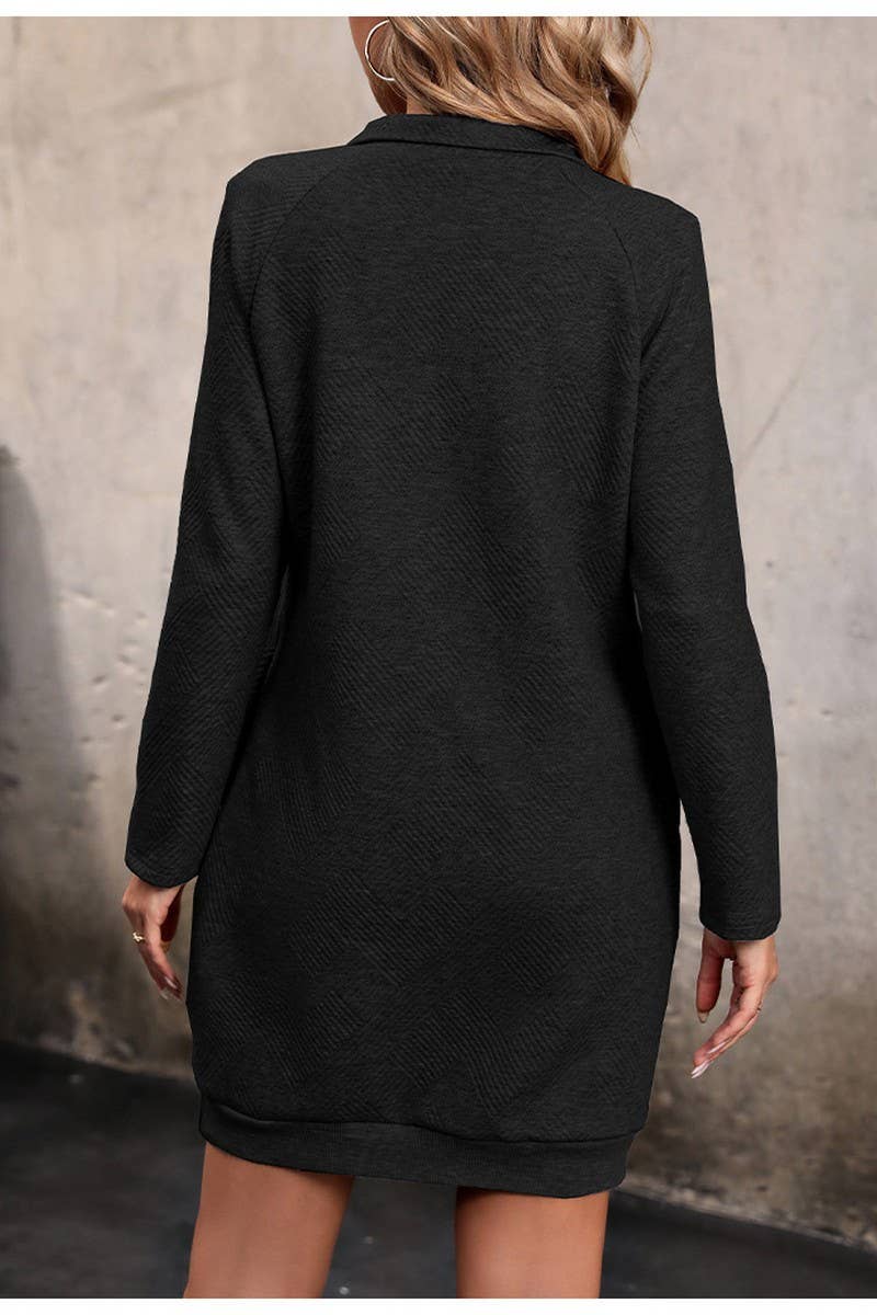 CWDSD5908_LONG SLEEVE SOLID COLOR SWEATER DRESS