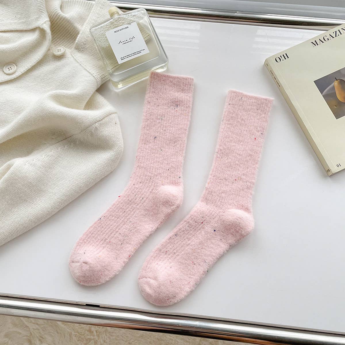 WOMEN WINTER THICKENED SOCKS WITH DOT YARN