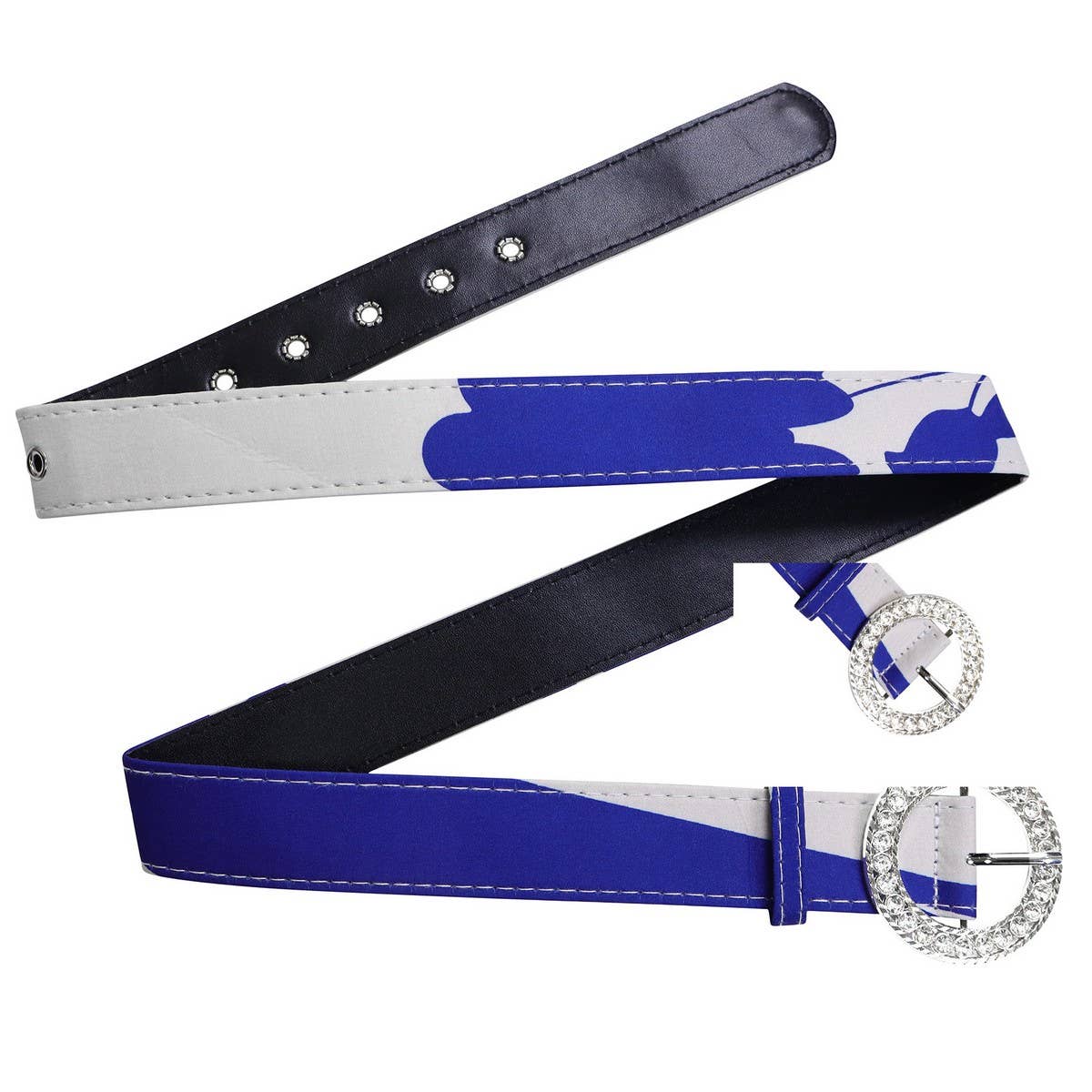 TEMPERAMENT PRINTED IRREGULAR LAPEL DRESS