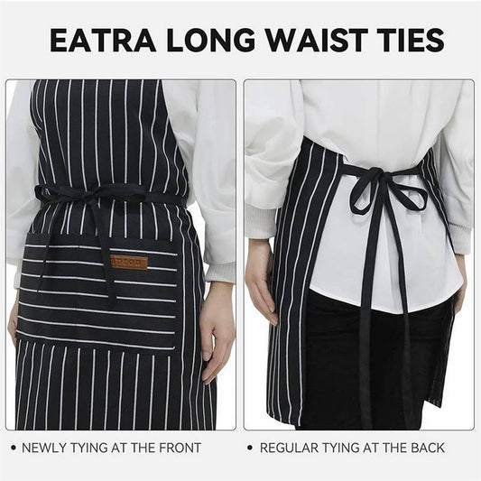 CWMM1817_Striped Multi Purpose Apron With Pocket