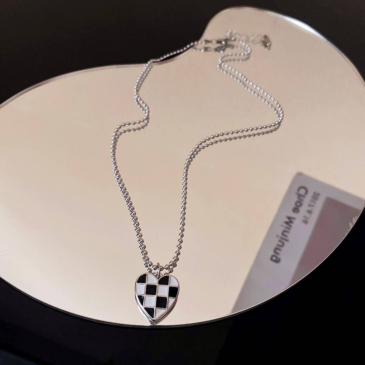 FRENCH LETTER STITCHING CHAIN NECKLACE