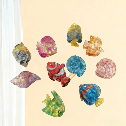 CWAHA07728_SEASHELL CONCH ACRYLIC HAIR CLAW BEACH STYLE