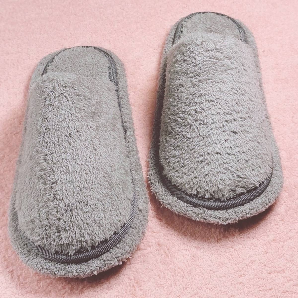 WARM MICROFIBER SLIPPERS FLOOR CLEANING MOP SHOE