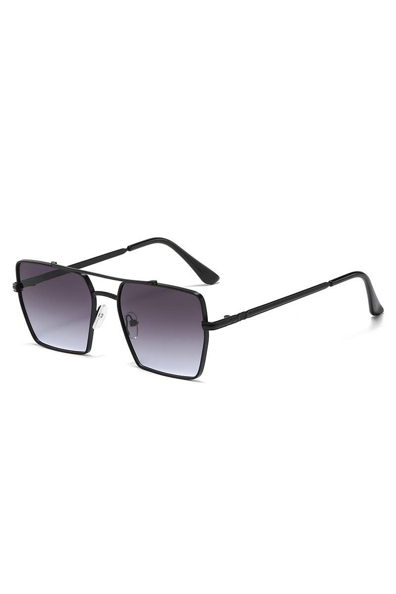 FLAT TOP FRAME SQUARE SUNGLASSES