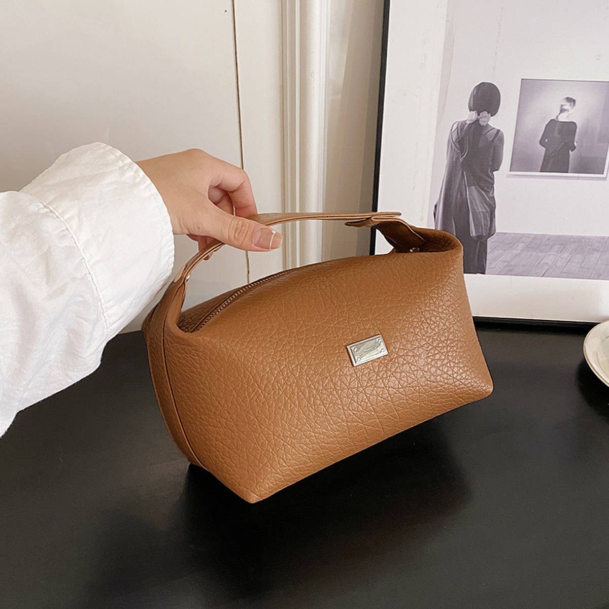 NEW INTERNET CELEBRITY PORTABLE PU COSMETIC BAG_CWAB4413