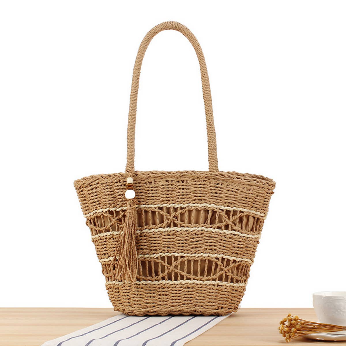 LARGE CAPACITY 2024 PORTABLE BEACH WOVEN BAG_CWAB2022