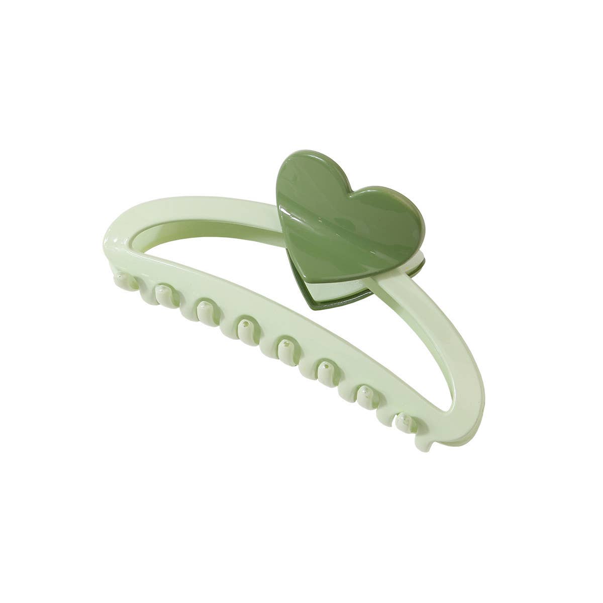 Dopamine Sweet Heart Color block Hair Claw Clips_CWAHA0469