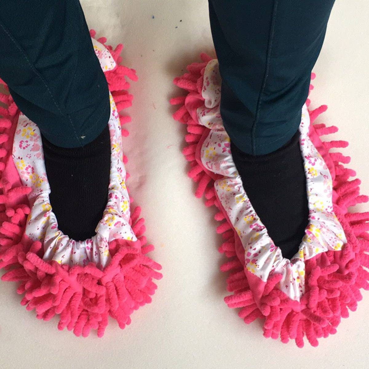 MICROFIBER MOP SLIPPERS SHOES COVER MOP SOCKS