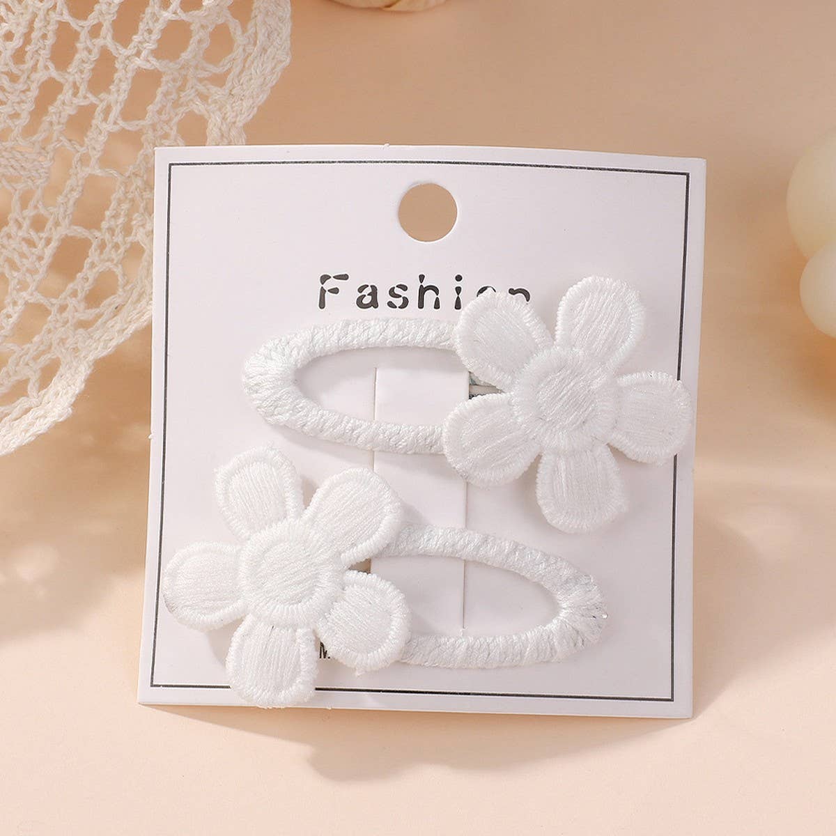 Fresh Daisy Five-Petal Flower Hair Clip Set