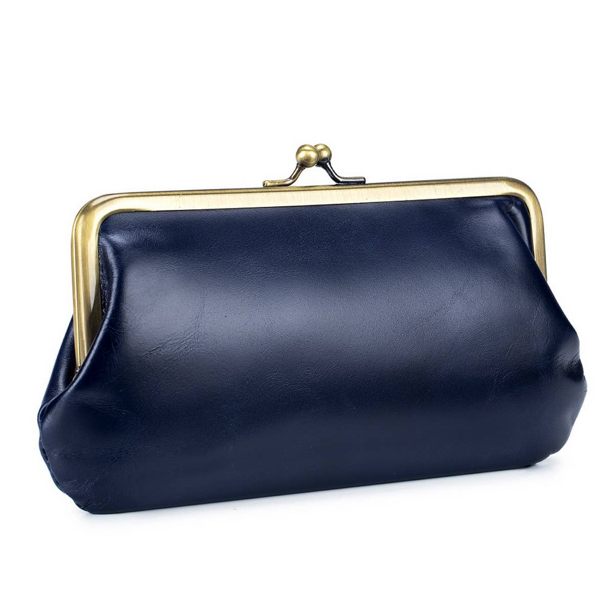 LARGE CAPACITY VINTAGE CLIP BAG LONG LEATHER WALLET_CWAB3746