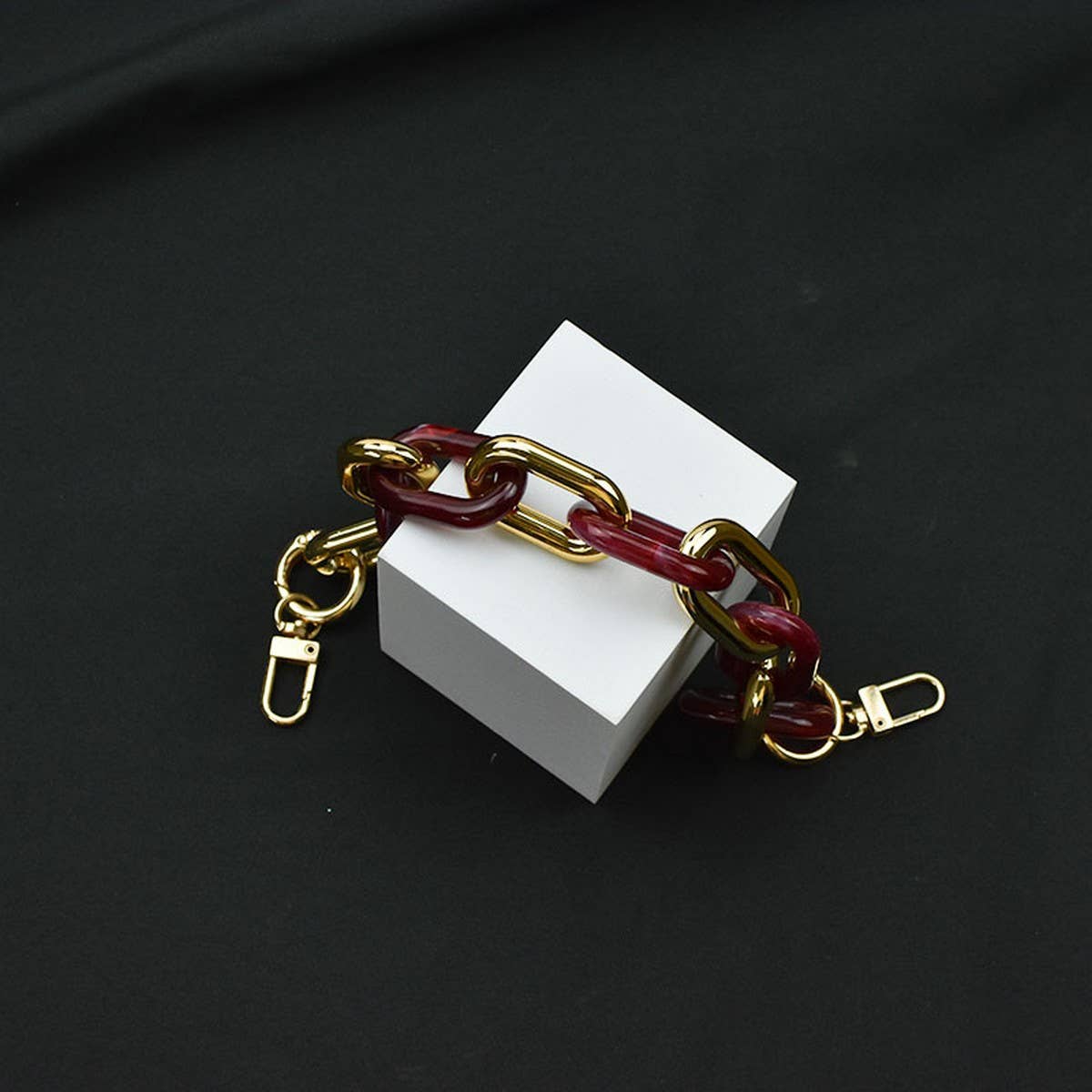 11.81"Acrylic Chain Handle, Multi-color Bag Strap_CWMM5090