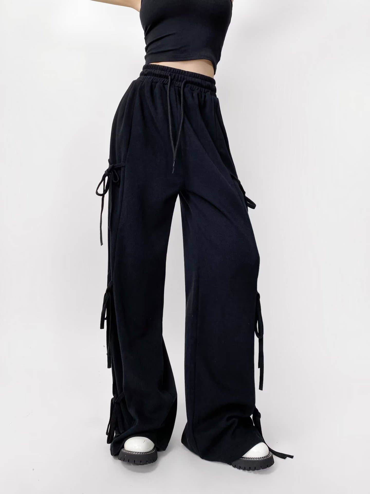SPICE GIRLS BAGGY WIDE-LEG SWEATPANTS