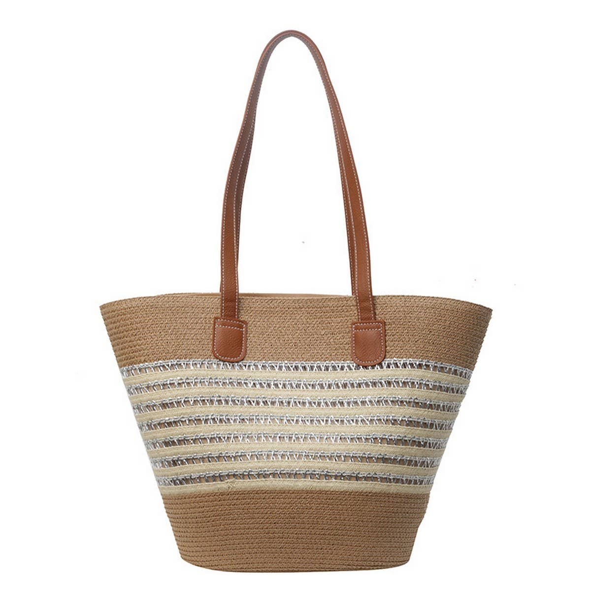 TEMPERAMENT HOLLOW WOVEN BEACH BAG_CWAB2315