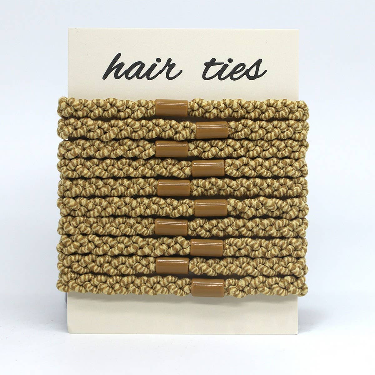 COLORBLOCK WEAVING COMMUTING HAIR SCRUNCHIES