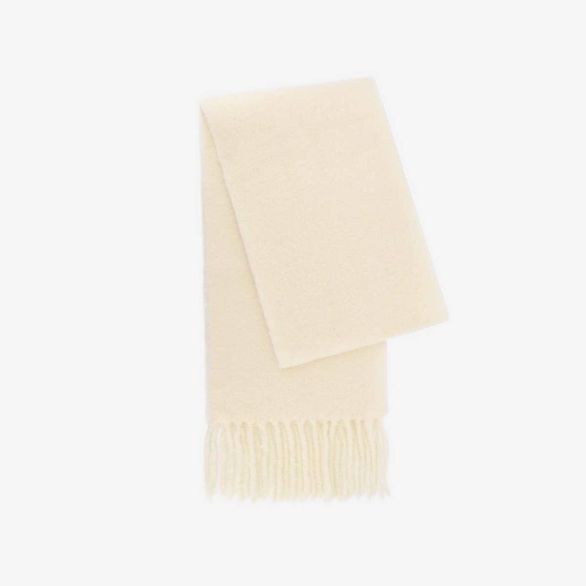 Iceland Blue Wool Scarf ? Long Winter Tassel Wrap