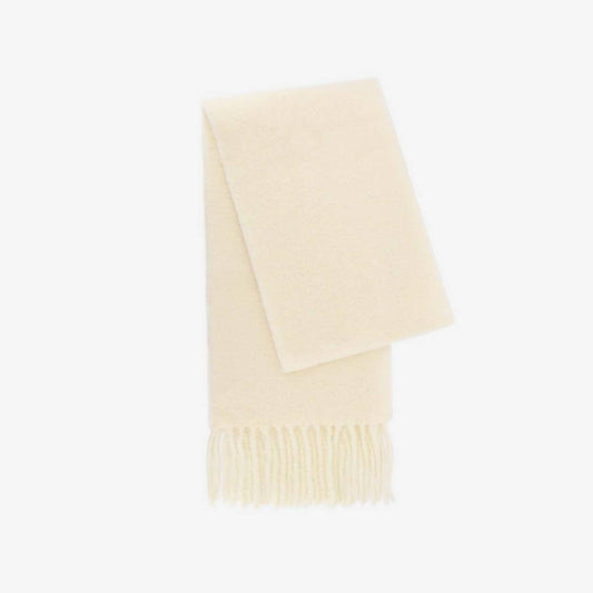 Iceland Blue Wool Scarf ? Long Winter Tassel Wrap