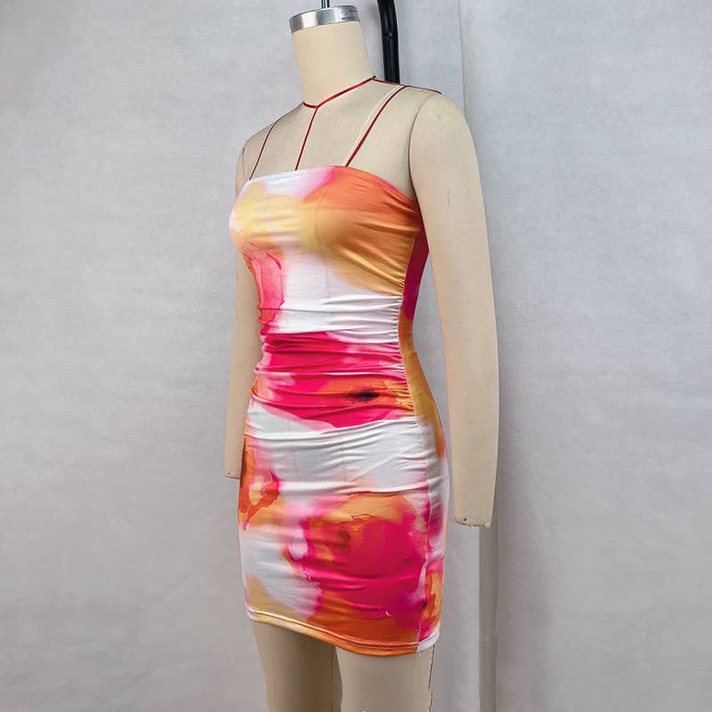 Off Shoulder Bodycon Floral Dress