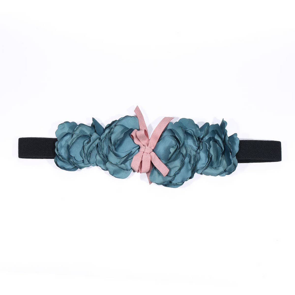 Boho Floral Elastic Waist Belt for Dresses_CWMM6407