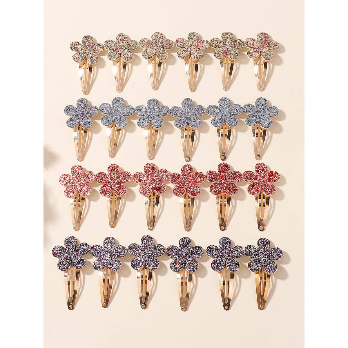 Glitter Flower BB Clip for Kids ? Baby Hairpin