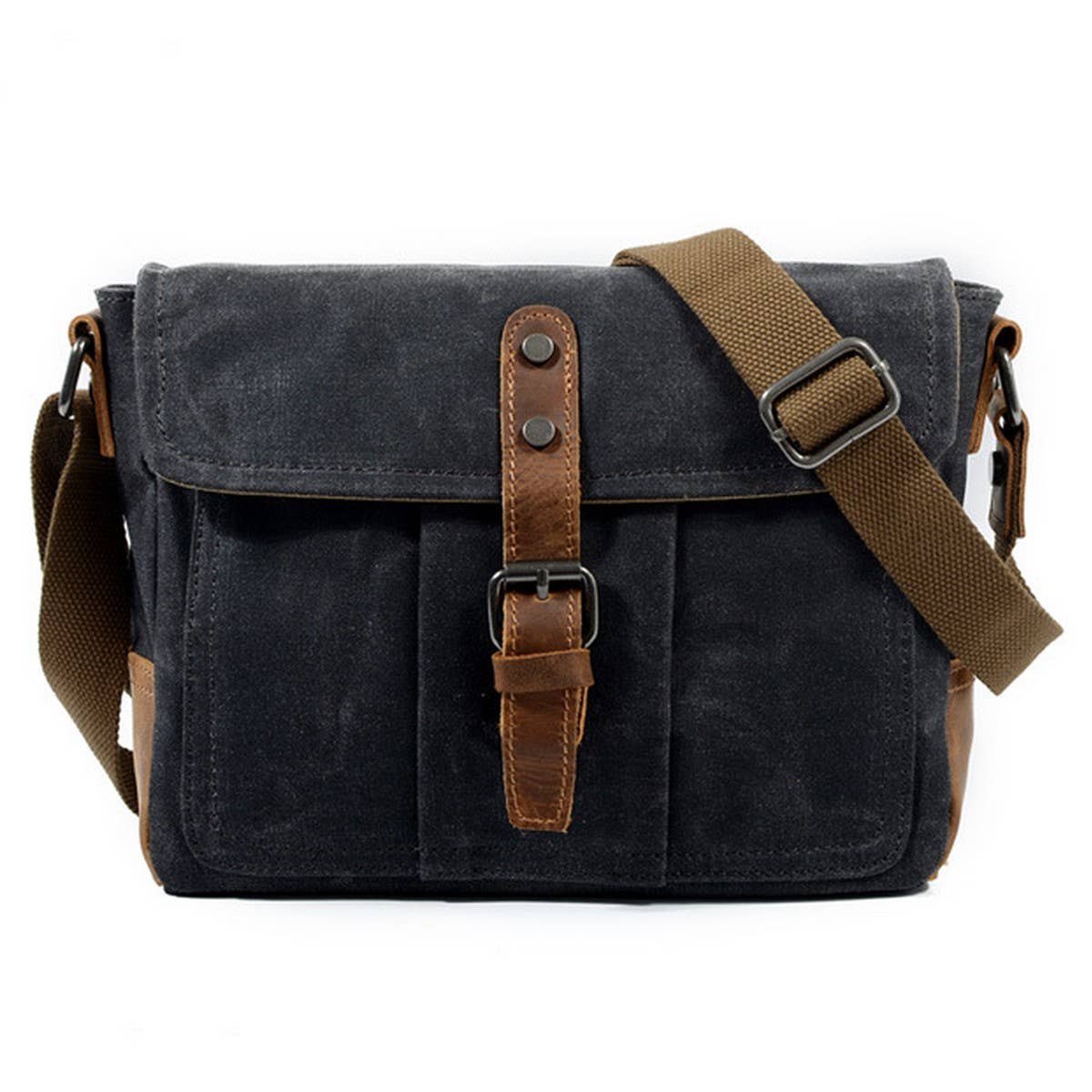 New Vintage Canvas Waterproof Satchel for Men_CWAB5558