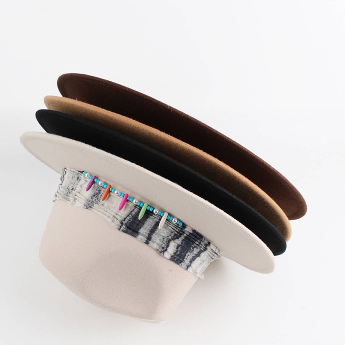 AUTUMN AND WINTER TIE-DYE PANAMA HAT_CWAH1886