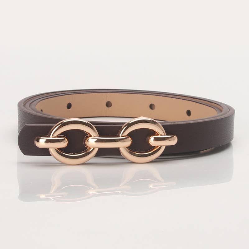 Alloy buckle versatile dress west decorative belt