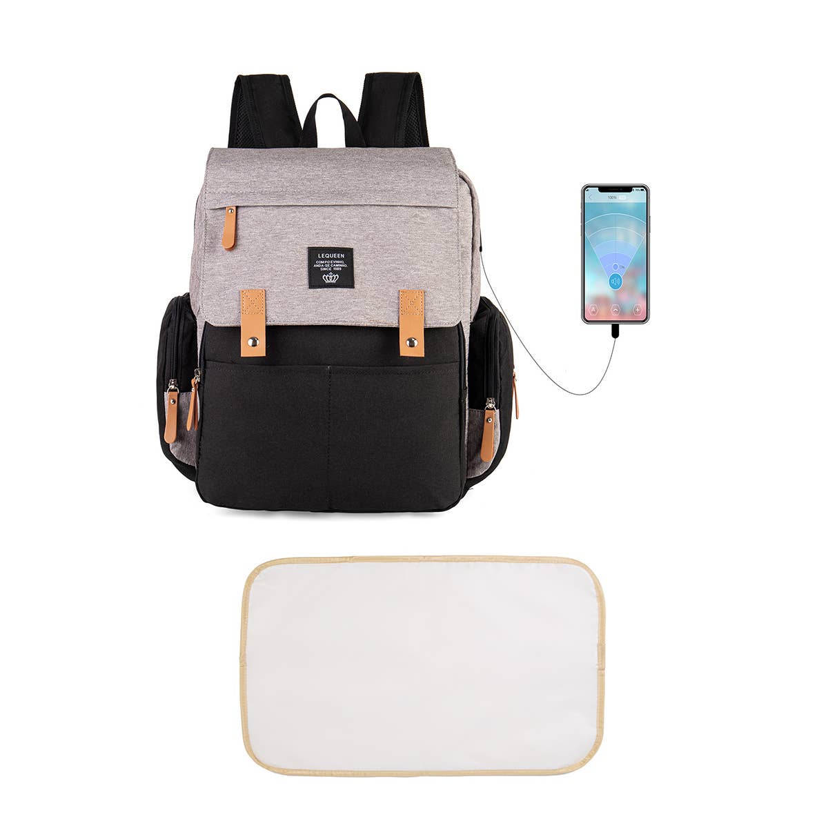 TRAVEL BACKPACK MOTHER AND BABY BAG_CWAB2224