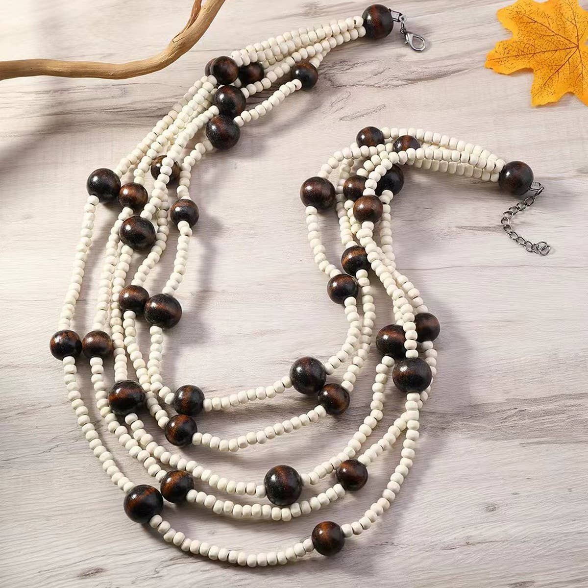 FASHIONABLE ETHNIC STYLE PURE BEADED NECKLACE
