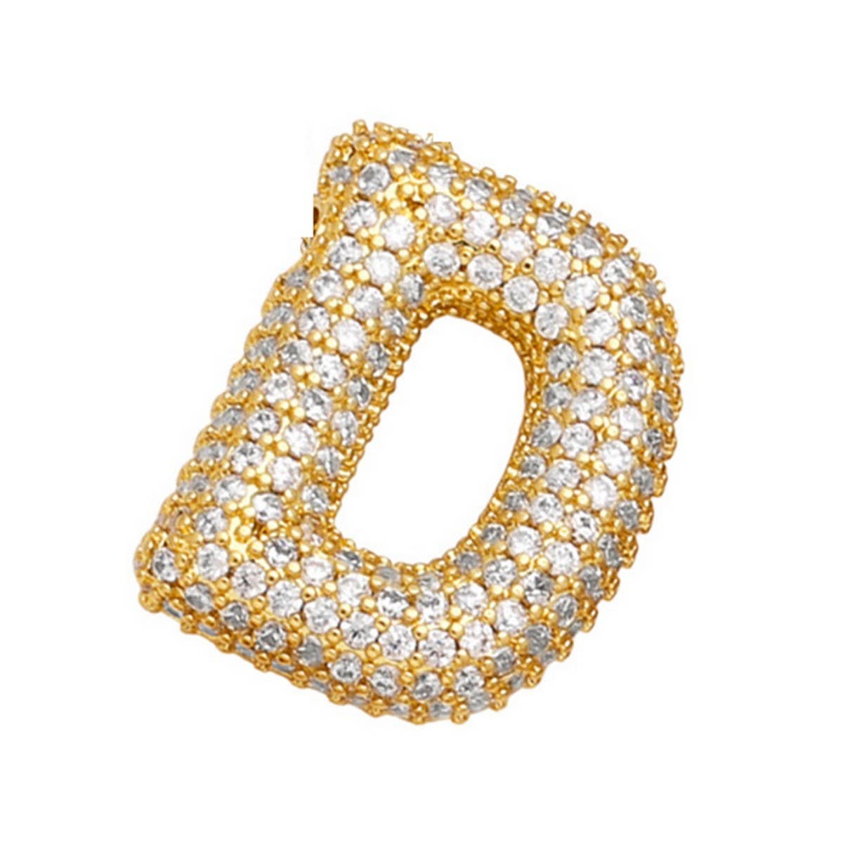 Copper Zirconia Pendant Necklace - Hip Hop