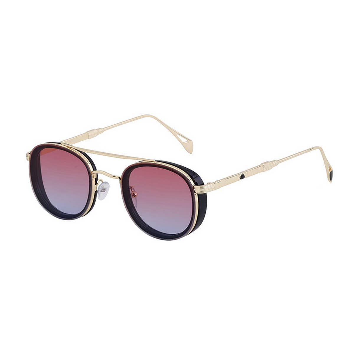 RETRO OVAL FRAME SIDE BAG SMALL FRAME SUNGLASSES_CWASG0708