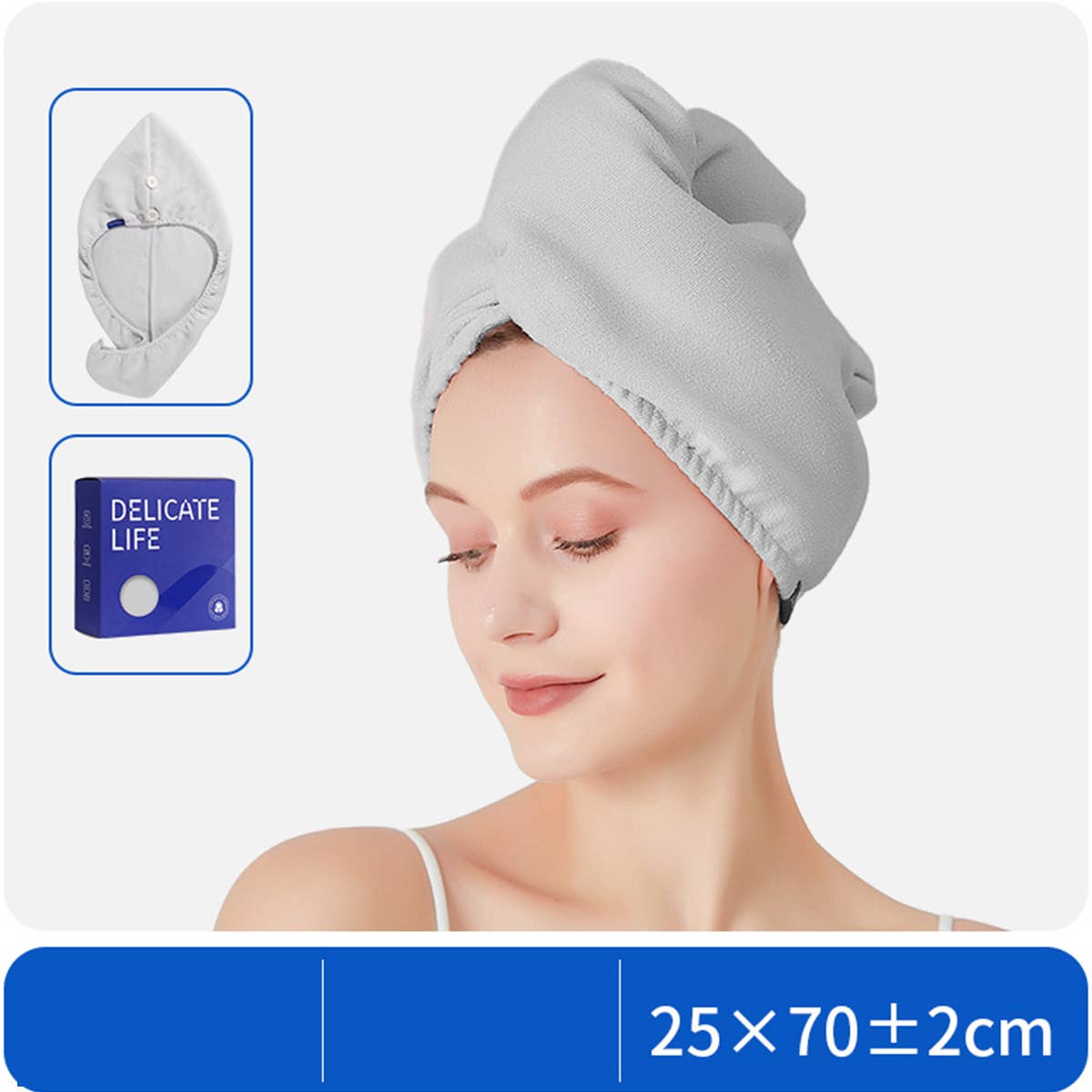 CWMM8332_SUPER ABSORBENT QUICK-DRYING HAIR WRAP SHOWER CAP