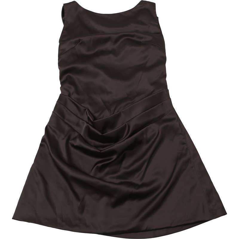 BACKLESS PEARL CHAIN SOLID COLOR DRESS HIP WRAP