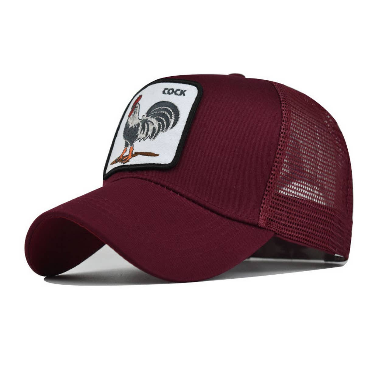 NEW ANIMAL EMBROIDERED BREATHABLE MESH TRUCKER HAT_CWAH1357