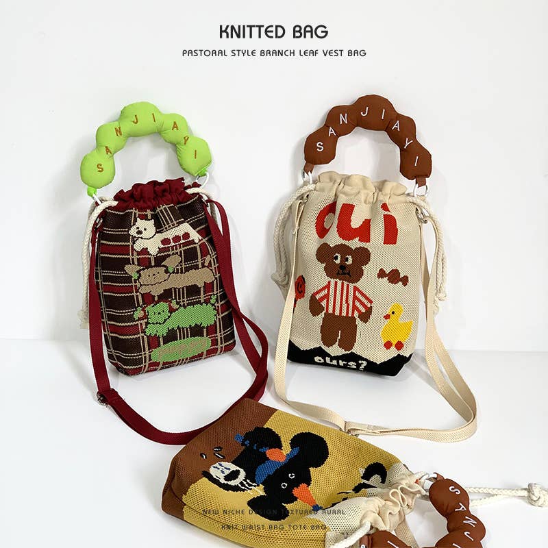 Convenient to carry with you woven lucky bag