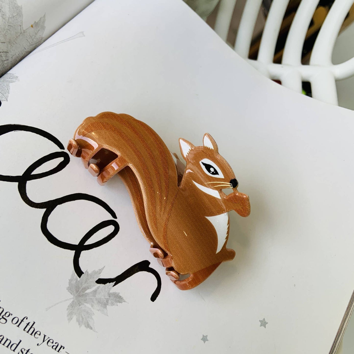 Acrylic Animal Hair Claw Clip, Farm & Fall Theme_CWASC1582