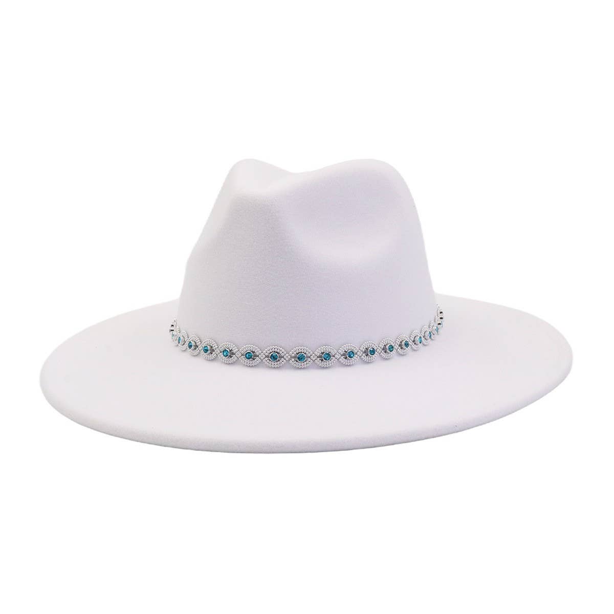 Ethnic Style Wool Blend Fedora Hat Men & Women_CWAH04388