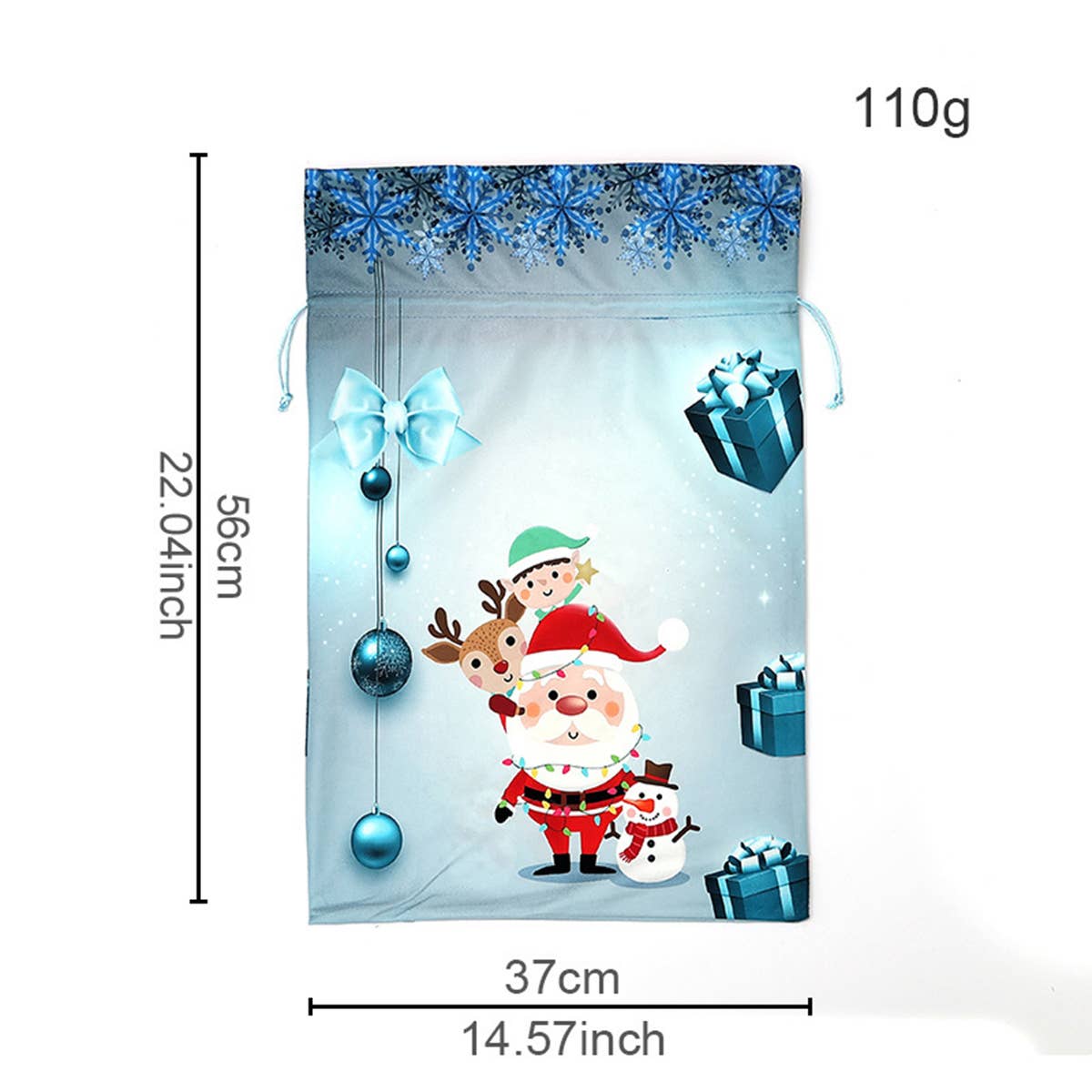 CWMM9413_CHRISTMAS CARTOON PRINT DRAWSTRING GIFT BAG