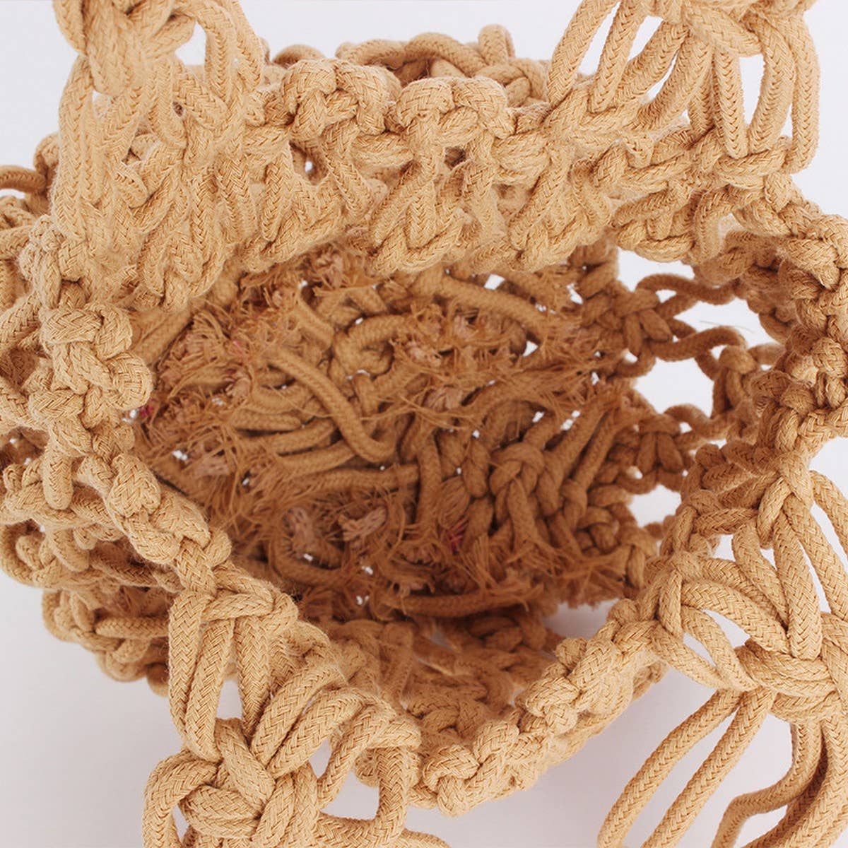 FASHION HOLLOW THICK COTTON ROPE HAND-WOVEN BAG_CWAB4687