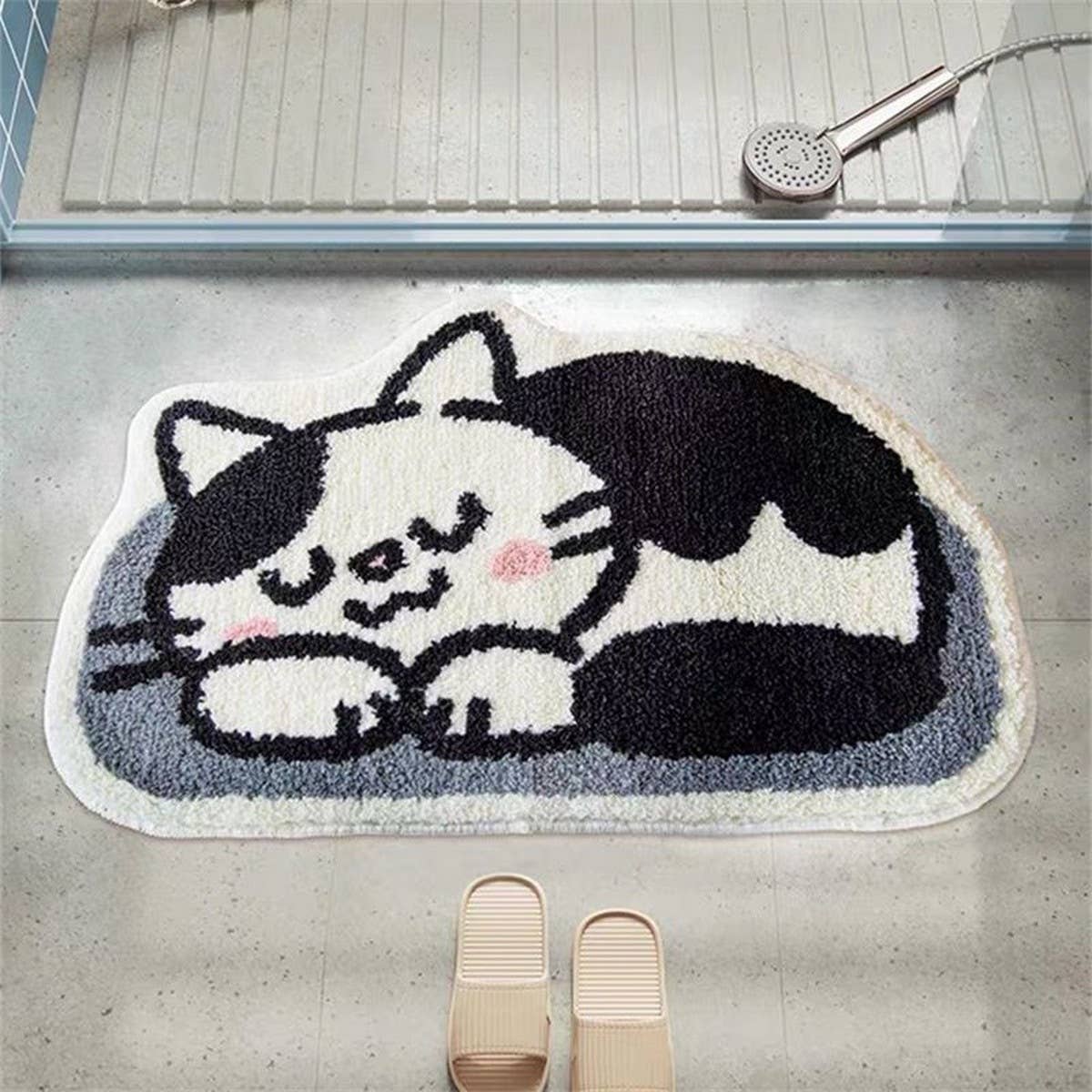 Cute Non-Slip Bathroom Mat, Quick Dry, Absorbent