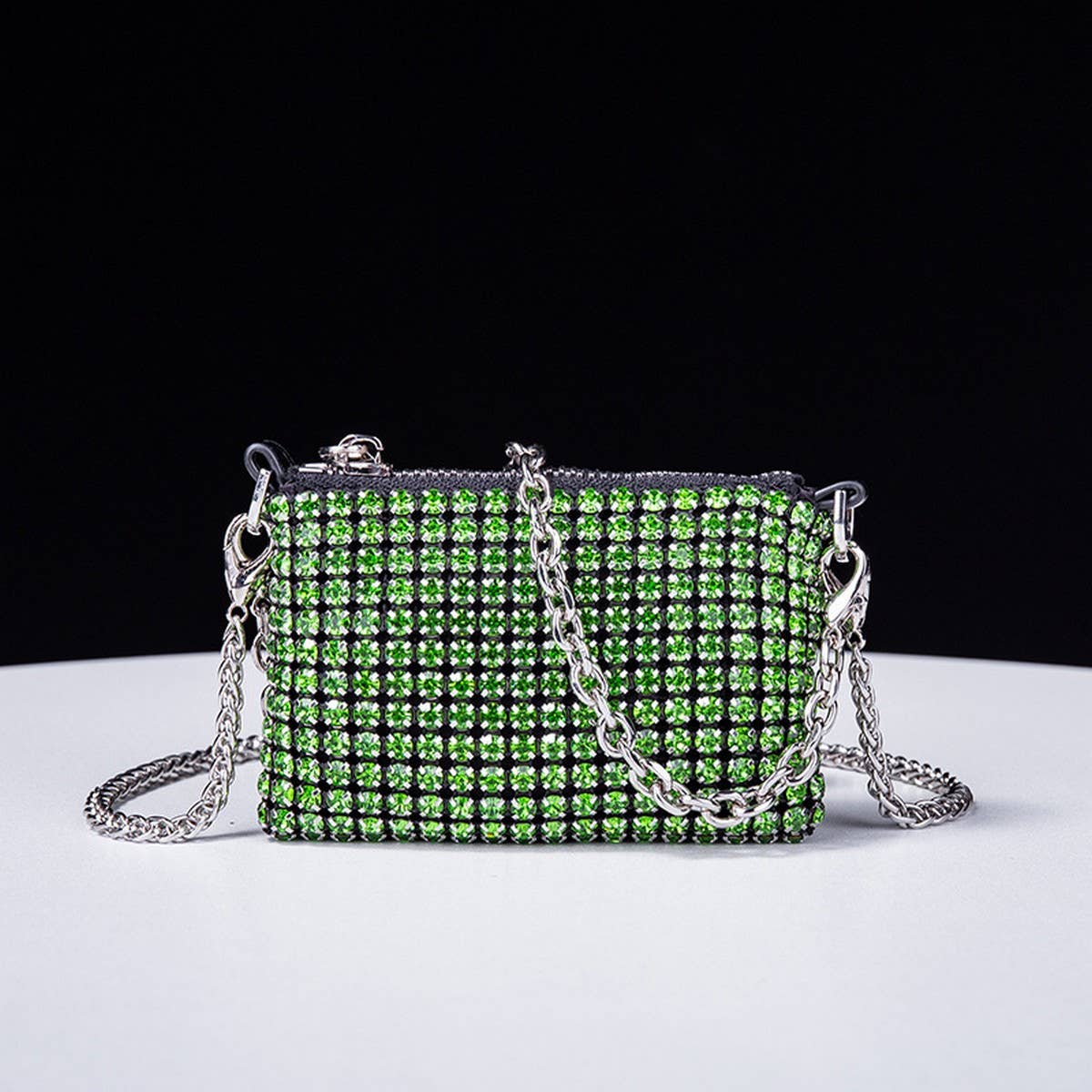 TEMPERAMENTAL ALL-MATCH RHINESTONE EVENING BAG_CWAB3585