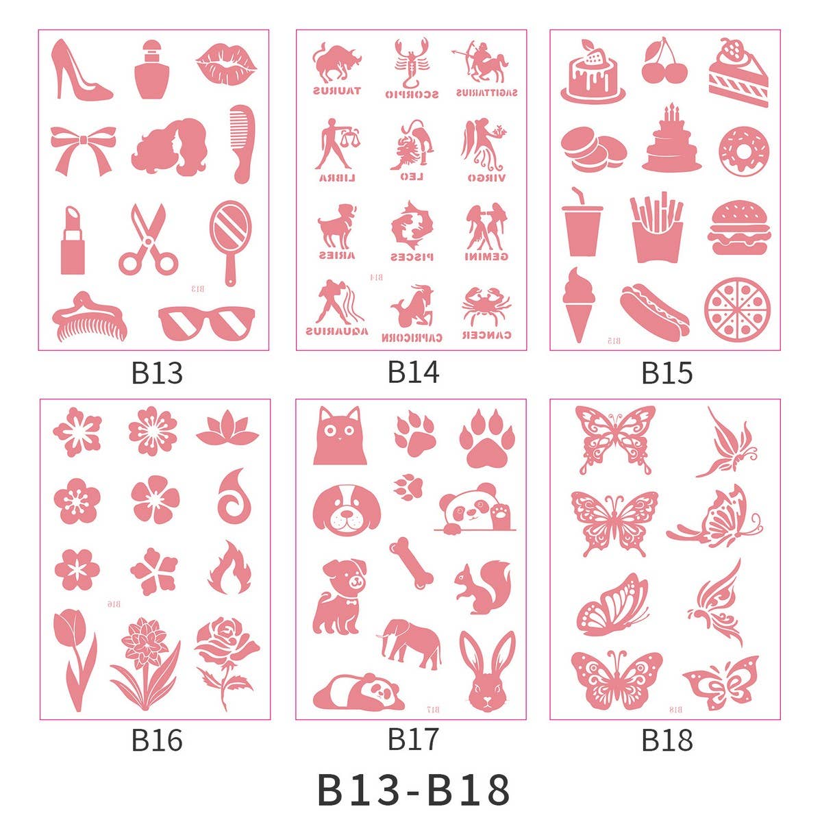 Kids Tattoo Sticker Set Creative Body Art Decals