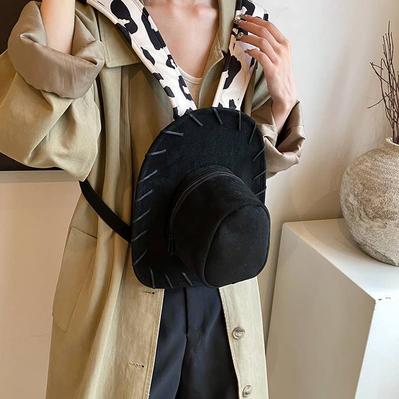 Personalized retro versatile hat and backpack