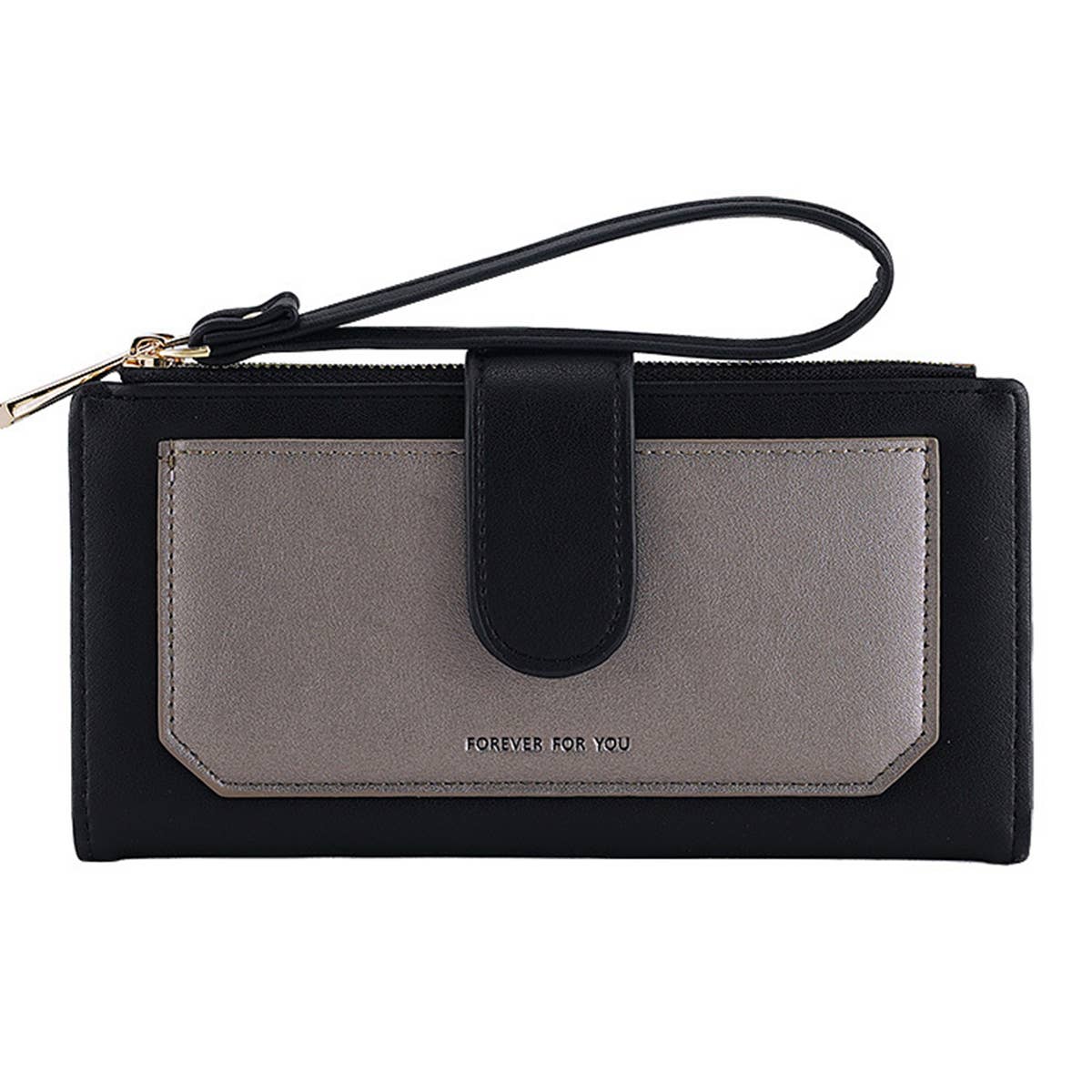 WOMEN FASHION MAGNETIC BUCKLE PRINTED WALLET_CWAB1255