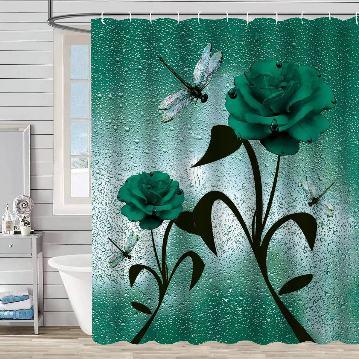 HOT SELLING PRINTED WATERPROOF SHOWER CURTAIN