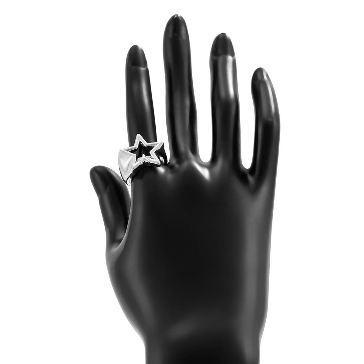 NEW FASHION FIVE-POINTED STAR OPEN ALLOY RING