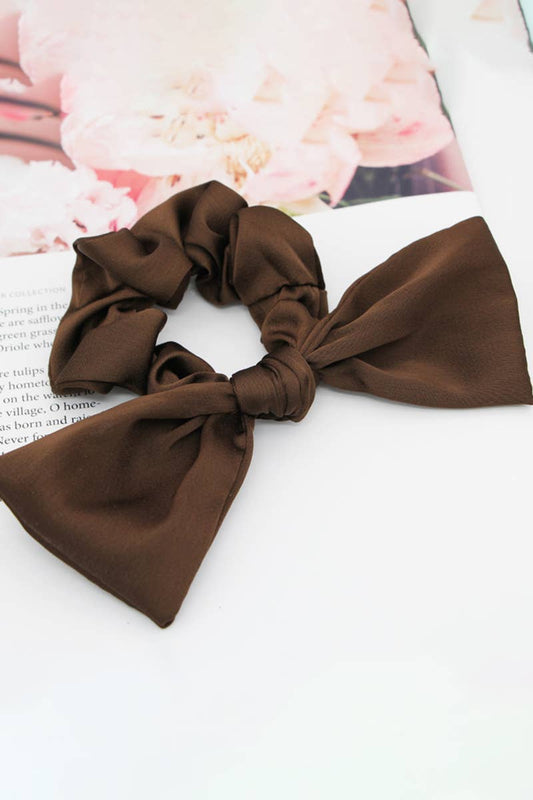 VINTAGE BOW HAIR ROPES SCARF SCRUNCHIES_CWAHA0139