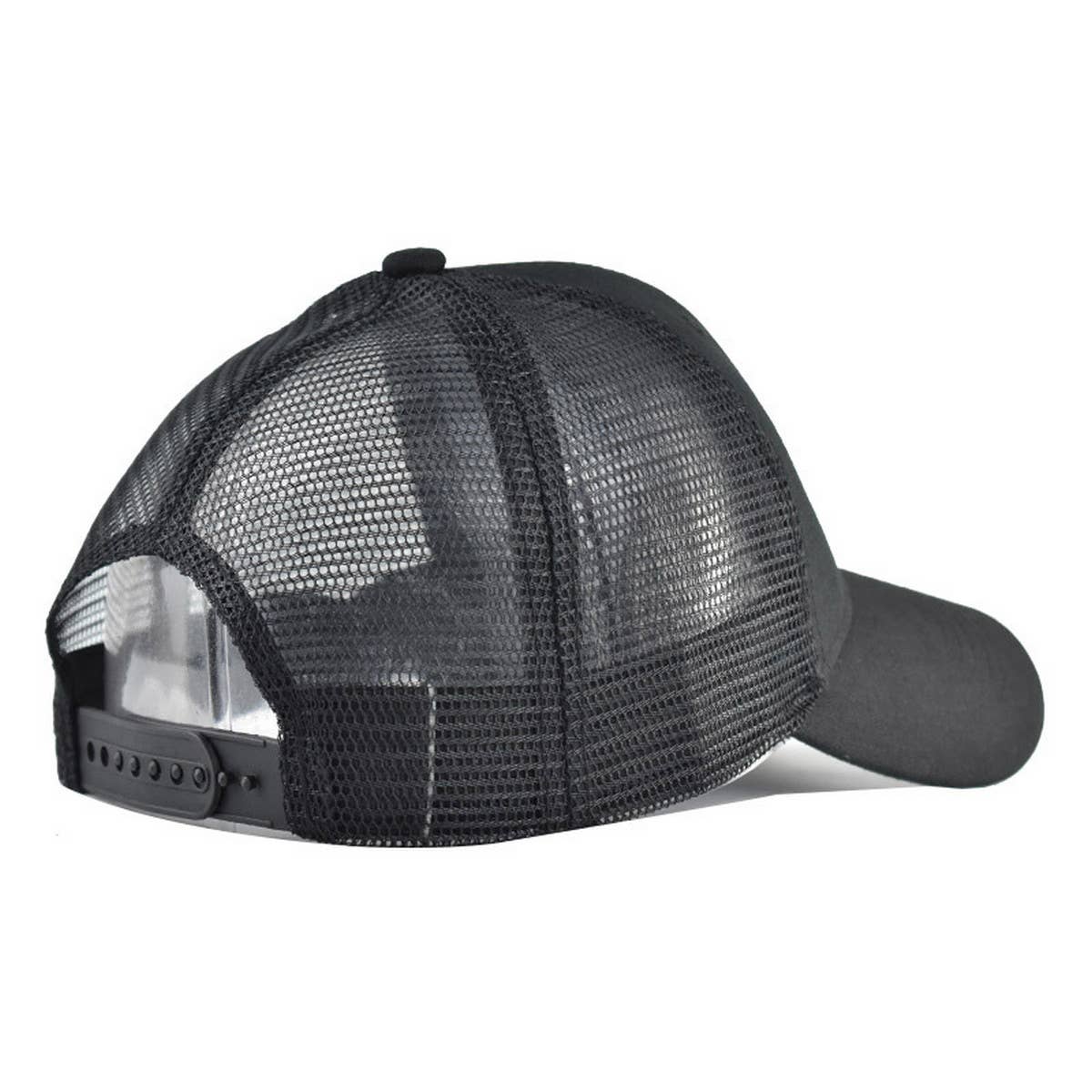CLASSIC COTTON SOLID BREATHABLE MESH TRUCKER HAT_CWAH1371