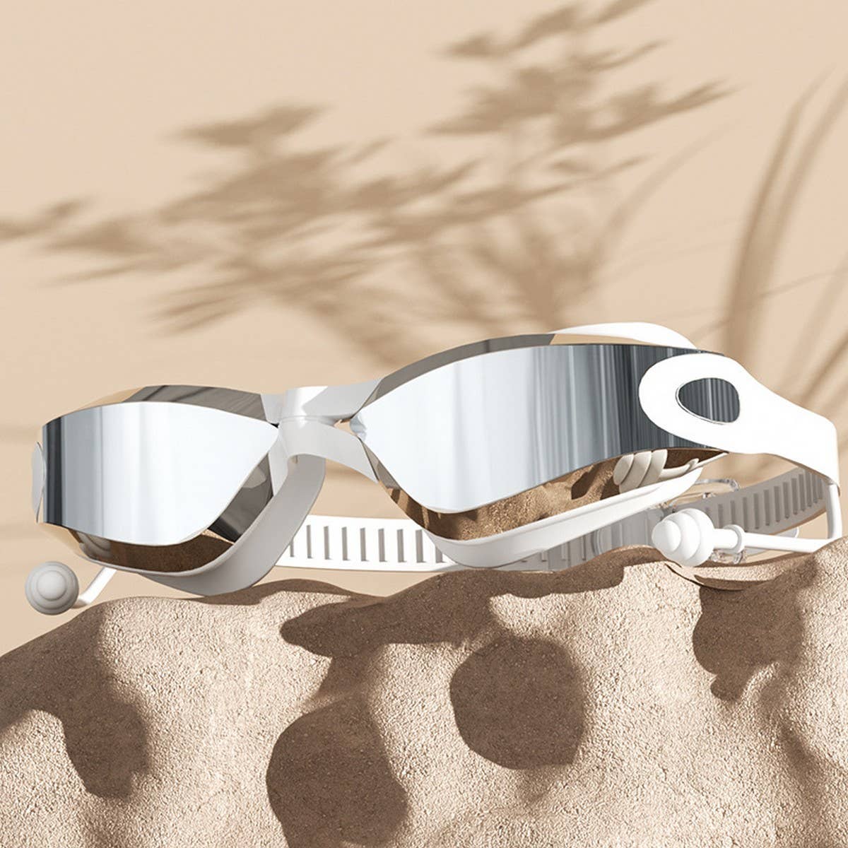 HD Anti-Fog Swim Goggles for Adults ? Large Frame