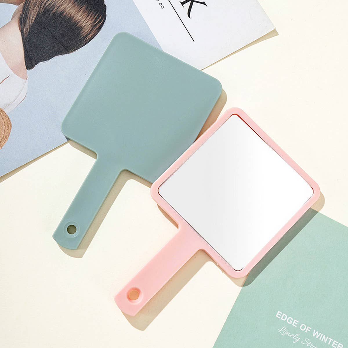 Square Handheld DIY Makeup Mirror_CWMM0904